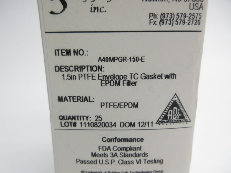 VISION SUPPLY A40MPGR-150-E 1.5" (PKG OF 25) NSMP