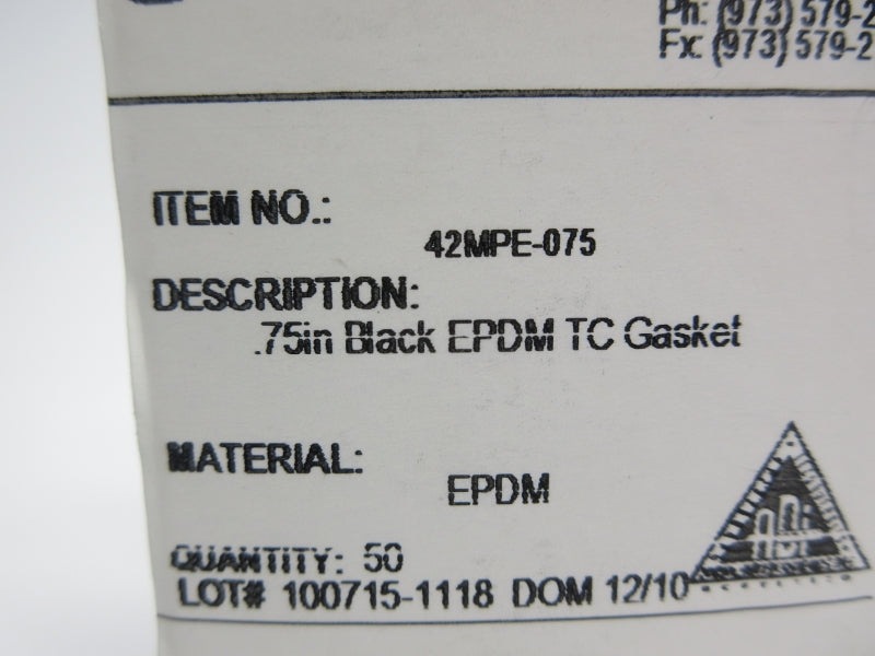 VISION SUPPLY 42MPE-075 .75" (PKG OF 50) NSMP