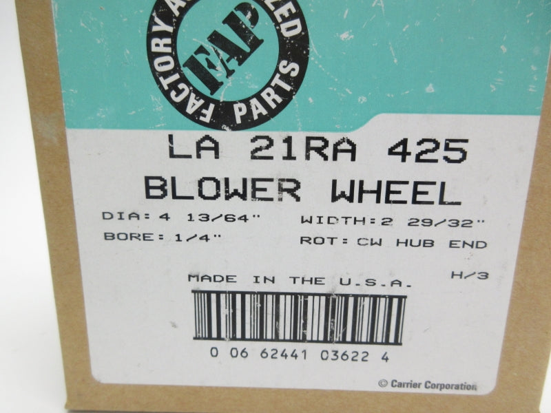 CARRIER LA21RA425 1/4" NSFS
