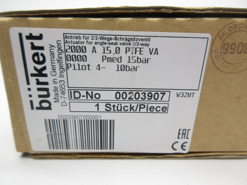 BURKERT 00203907 2000A15.0PTFEVA NSMP