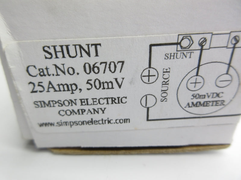 SIMPSON ELECTRIC 06707 25A NSMP