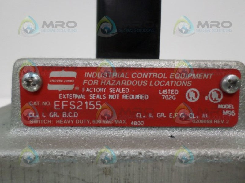 CROUSE-HINDS EFS2155 PUSHBUTTON STATION  NSNP