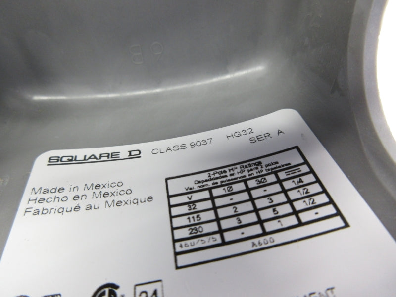 SQUARE D 9037HG32 SER. A 575V NSNP