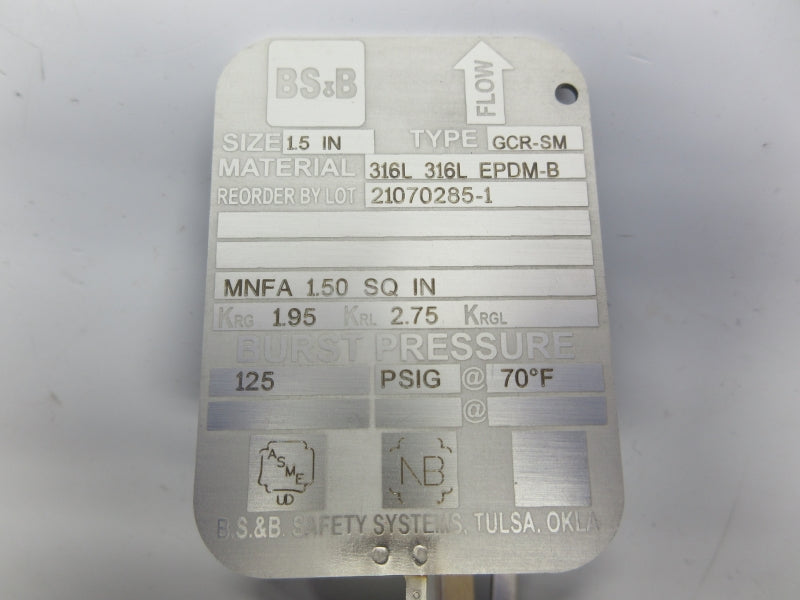BS&B GCR-SM 1.5" NSNP