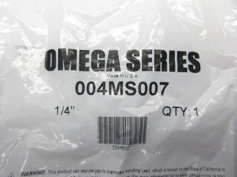 OMEGA SERIES 004MS007 1/4" NSMP