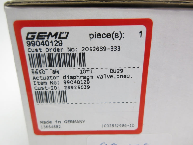 GEMU 99040129 96508M10T1DU29 NSMP