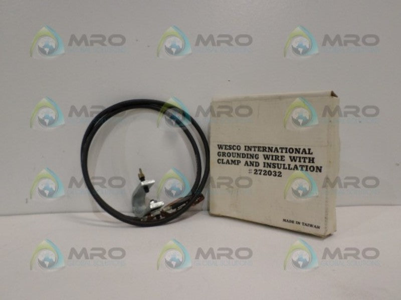 WESCO 4A442 GROUNDUNG WIRE w/ CLAMP AND INSULATION  NSMP