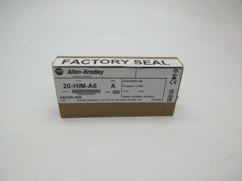 ALLEN BRADLEY 20-HIM-A6 SER. A F/W V2.007 12VDC NSFS