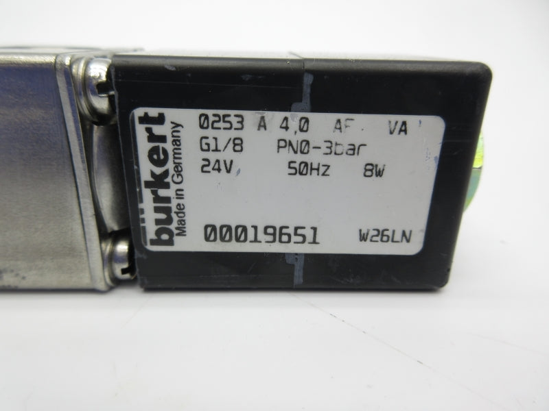 BURKERT 00019651 0253A4,0AFVA 24V NSNP