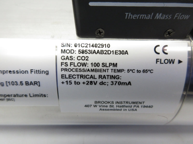 BROOKS INSTRUMENT 5853IAAB2D1E30A 15-28VDC NSNP
