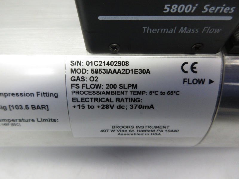 BROOKS INSTRUMENT 5853IAAA2D1E30A 15-28VDC NSNP