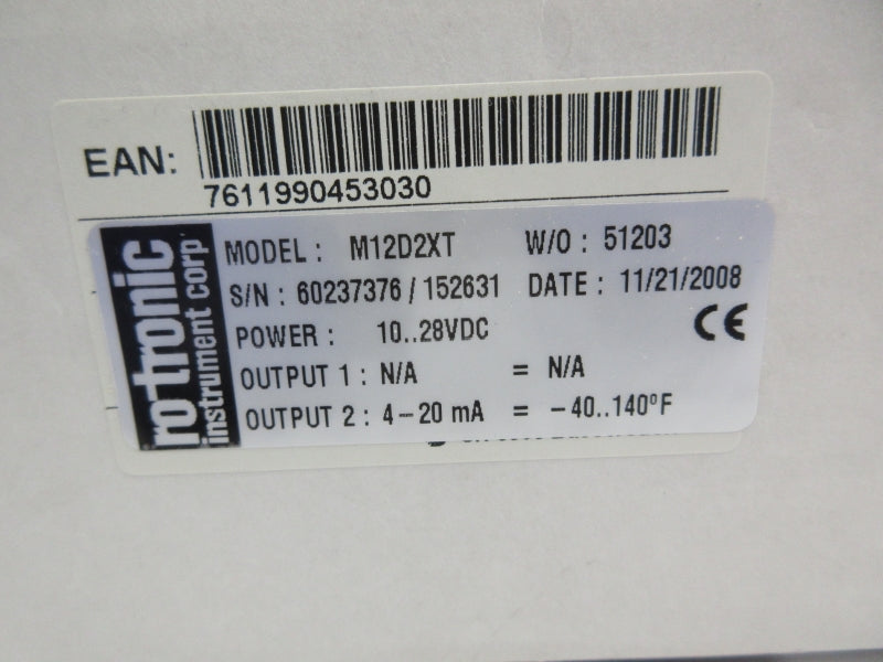 ROTRONIC M12D2XT 10-28VDC NSMP