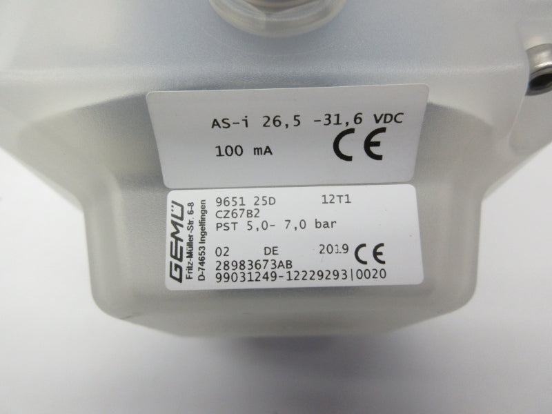 GEMU 28983673AB 965125D12T1 26.5-31.6VDC NSNP