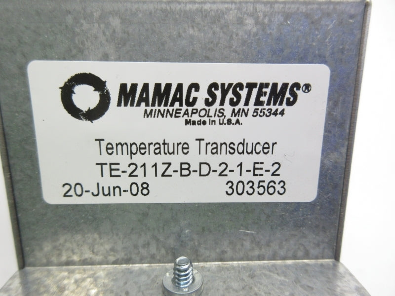 MAMAC SYSTEMS TE-211Z-B-D-2-1-E-2 NSNP