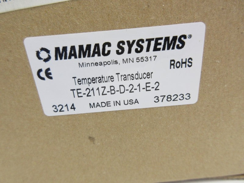 MAMAC SYSTEMS TE-211Z-B-D-2-1-E-2 NSMP