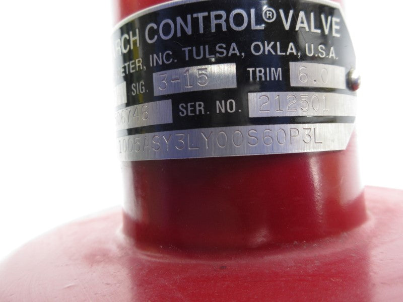RESEARCH CONTROL VALVE 1005ASY3LY00S60P3L NSNP