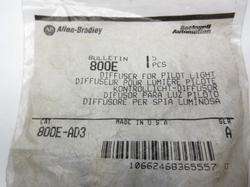 ALLEN BRADLEY 800E-AD3 SER. A (PKG OF 5) NSMP
