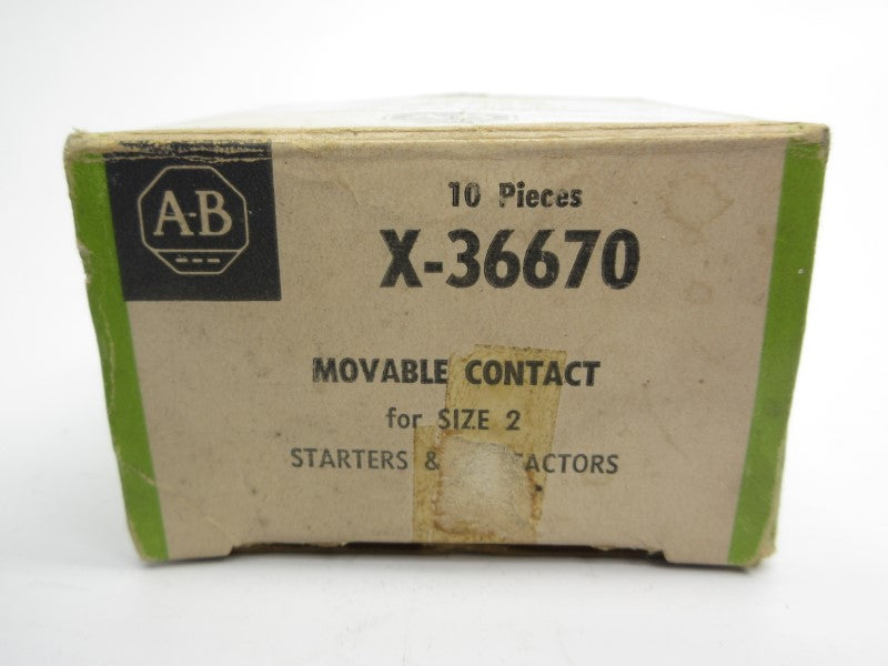 ALLEN BRADLEY X-36670 (BK/GR) (PKG OF 10) NSMP
