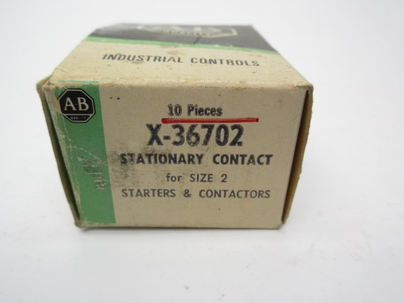 ALLEN BRADLEY X-36702 (PKG OF 10) (BK/GR) NSMP