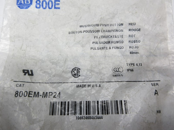 ALLEN BRADLEY 800EM-MP24 SER. A NSMP