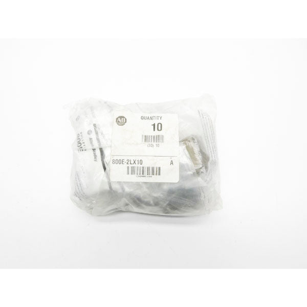 ALLEN BRADLEY 800E-2LX10 SER. A (PKG OF 10) NSMP