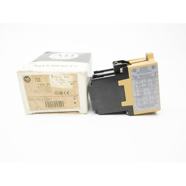 ALLEN BRADLEY 700-PK200A1 SER. B 110/115-120V (BK/WH) NSMP