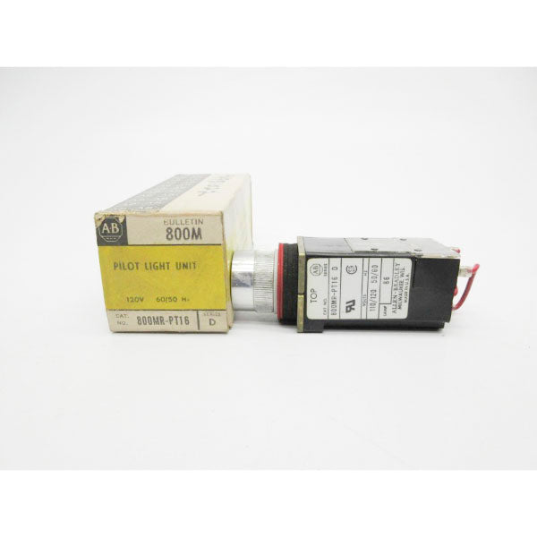 ALLEN BRADLEY 800MR-PT16 SER. D 120V (BK/YL) NSMP