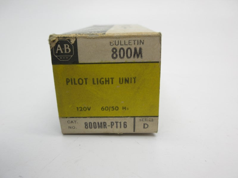 ALLEN BRADLEY 800MR-PT16 SER. D 120V (BK/YL) NSMP