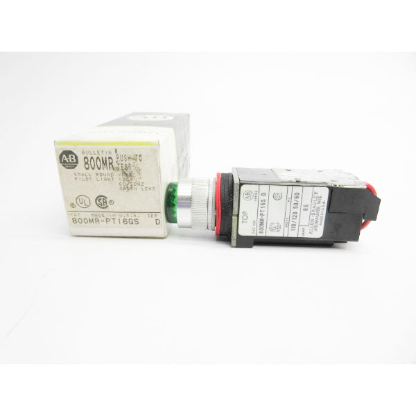 ALLEN BRADLEY 800MR-PT16GS SER. D 120V (BK/YL) NSMP