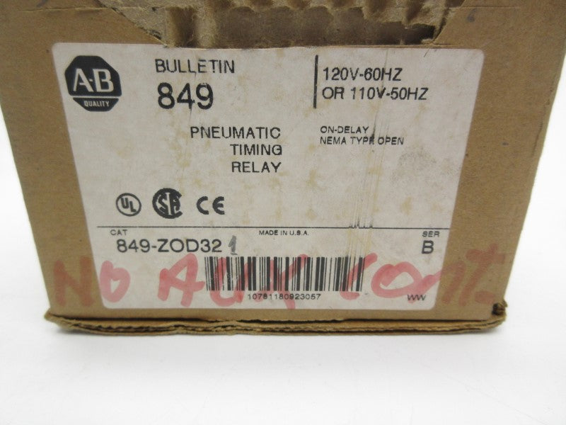 INDUSTRIAL SPARE PART 849-ZOD32 SER. B 110/120V 60A (BR/WH) NSMP