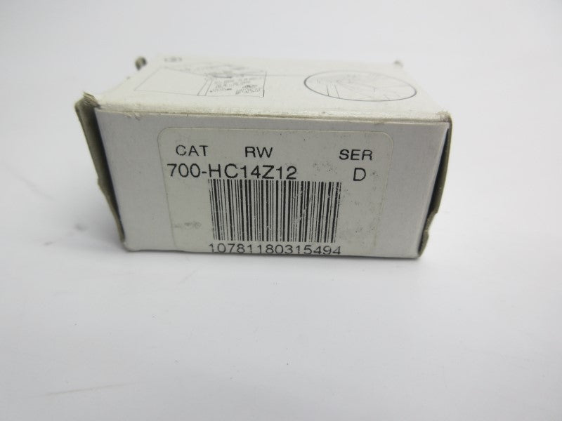 ALLEN BRADLEY 700-HC14Z12 SER. D 12VDC 7A (WH) NSMP