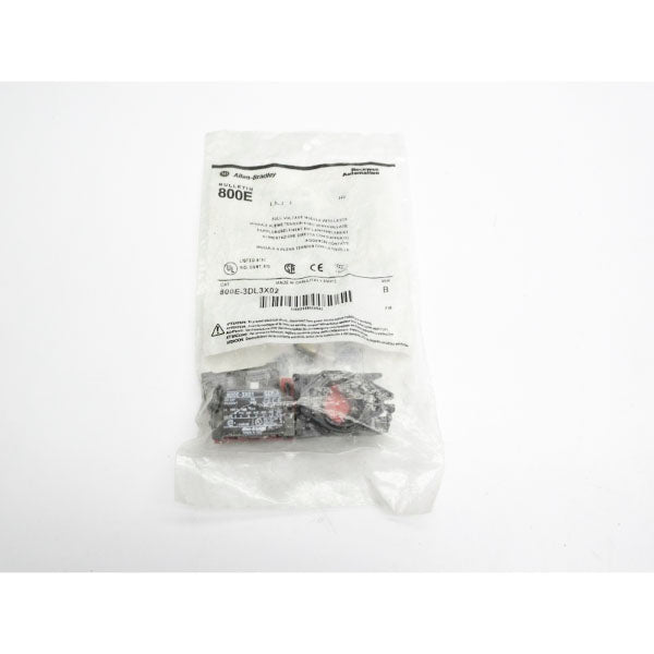 ALLEN BRADLEY 800E-3DL3X02 SER. B 24V NSMP