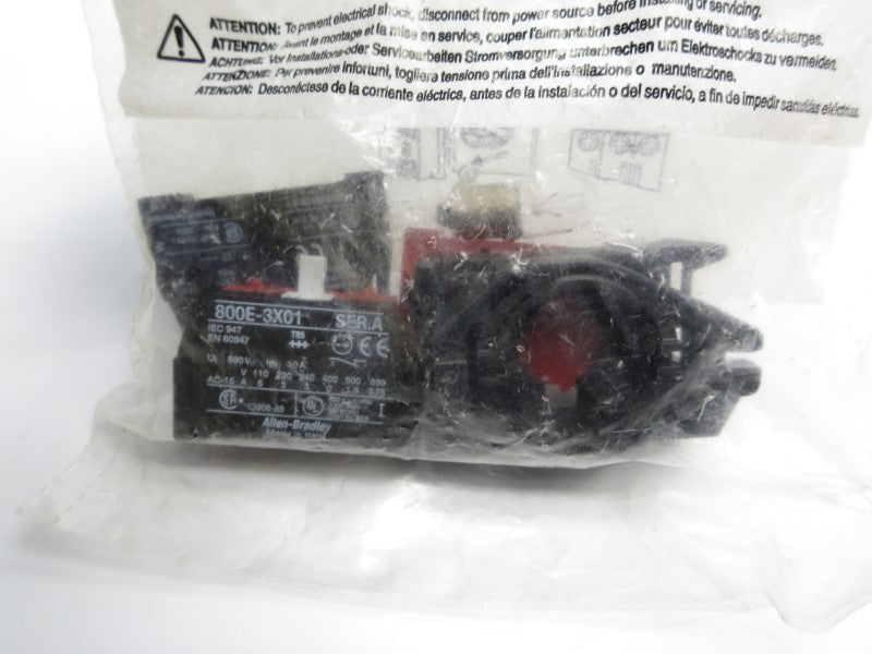 ALLEN BRADLEY 800E-3DL3X02 SER. B 24V NSMP