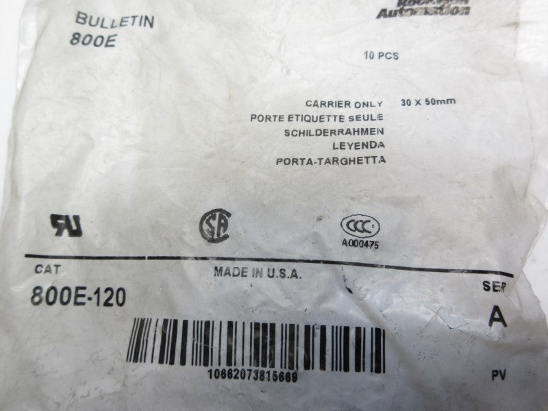 ALLEN BRADLEY 800E-120 SER. A (PKG OF 10) NSMP