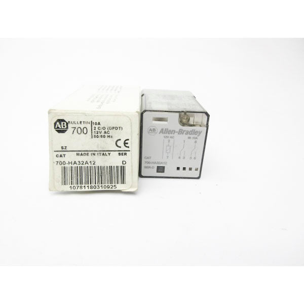INDUSTRIAL SPARE PART 700-HA32A12 SER. D 12VAC 10A (WH) NSMP