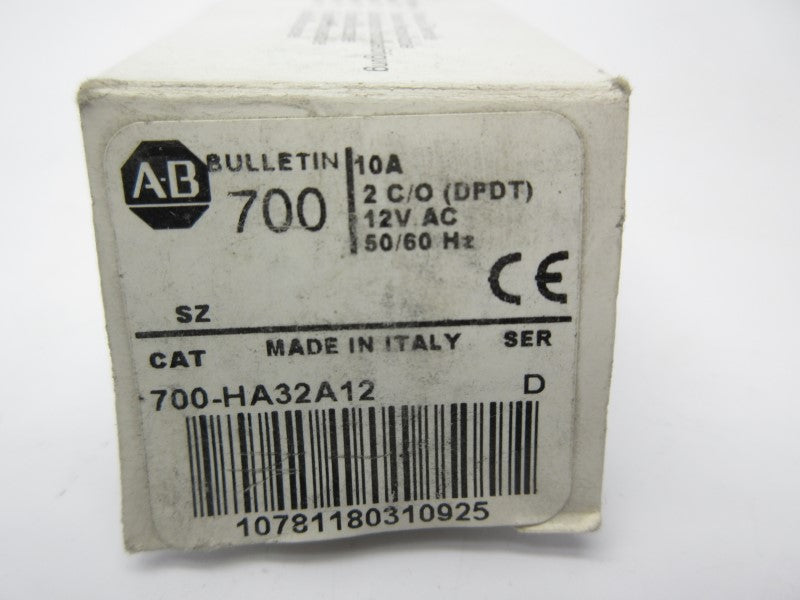 INDUSTRIAL SPARE PART 700-HA32A12 SER. D 12VAC 10A (WH) NSMP