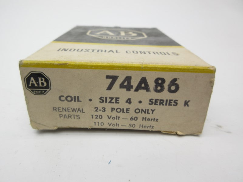 ALLEN BRADLEY 74A86 SER. K 110/120V (BK/YL) NSMP