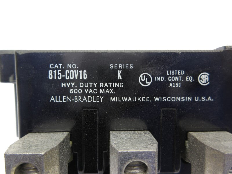ALLEN BRADLEY 815-COV16 SER. K 600VAC NSNP