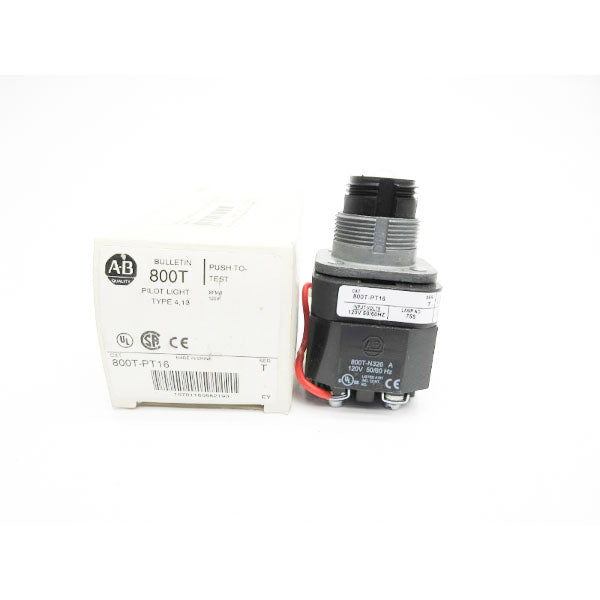 ALLEN BRADLEY 800T-PT16 SER. T 120V (WH) NSMP