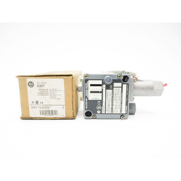 ALLEN BRADLEY 836T-T302JX25 SER. A 120-600VAC 60A 200-3000PSI (BR/WH) NSMP