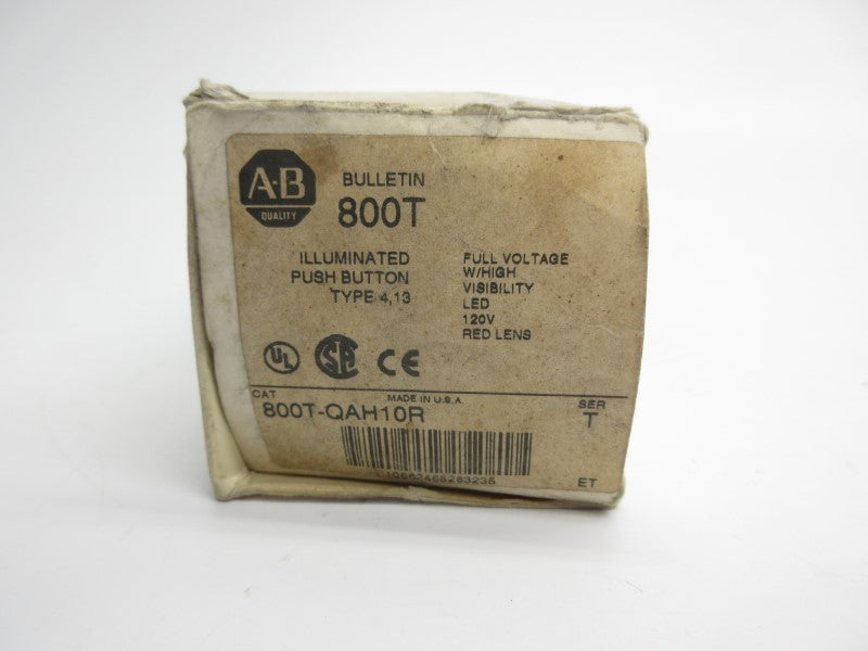 ALLEN BRADLEY 800T-QAH10R SER. T 120V (WH) NSMP