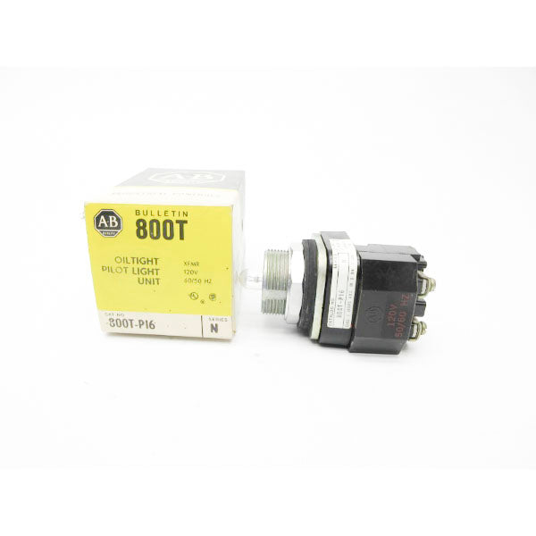 ALLEN BRADLEY 800T-P16 SER. N 120V (BK/YL) NSMP