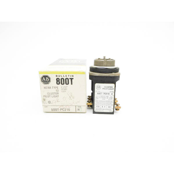 ALLEN BRADLEY 800T-PC216 SER. N 120V (AS PICTURED1) (BK/YL) NSMP