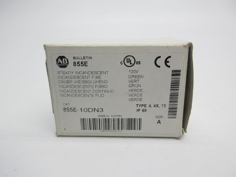 ALLEN BRADLEY 855E-10DN3 SER. A 120V (WH) NSMP