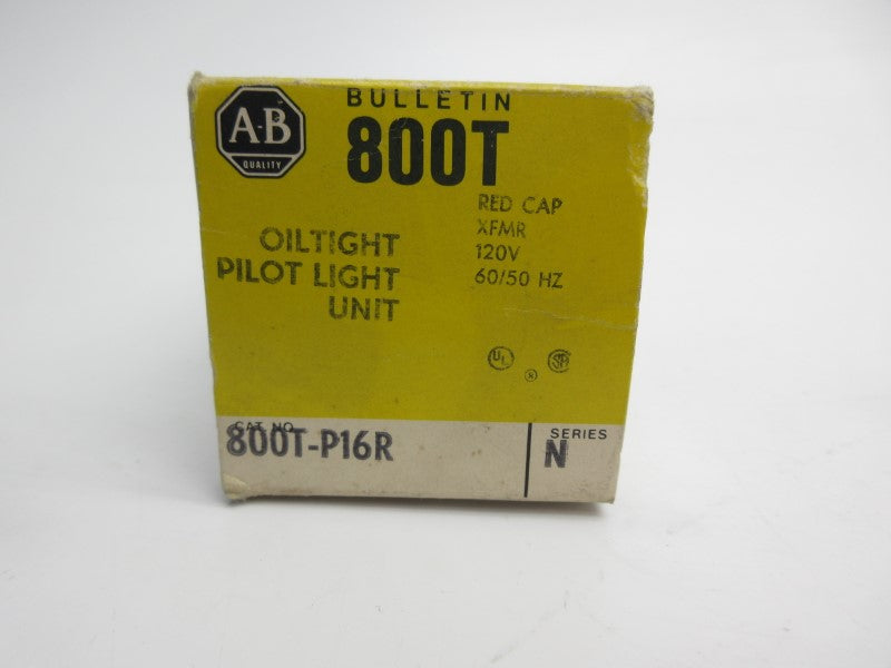 ALLEN BRADLEY 800T-P16R SER. N 120V (BK/YL) NSMP