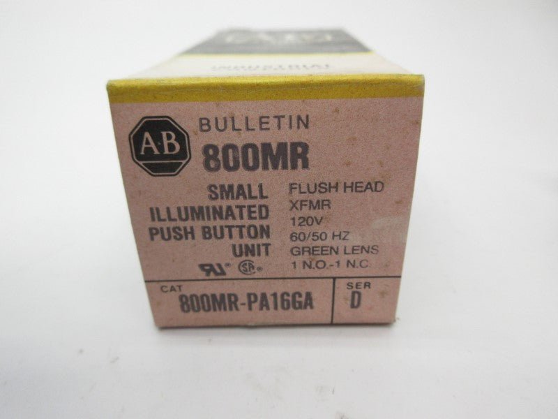 ALLEN BRADLEY 800MR-PA16GA SER. D 120V (BK/YL) NSMP