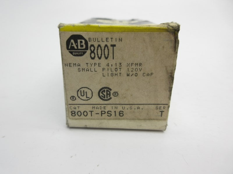 ALLEN BRADLEY 800T-PS16 SER. T 120V (BK/YL) NSMP