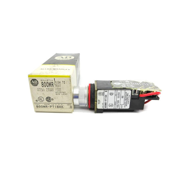 ALLEN BRADLEY 800MR-PT16XK SER. D 120V (BK/YL) NSMP