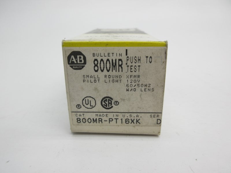 ALLEN BRADLEY 800MR-PT16XK SER. D 120V (BK/YL) NSMP