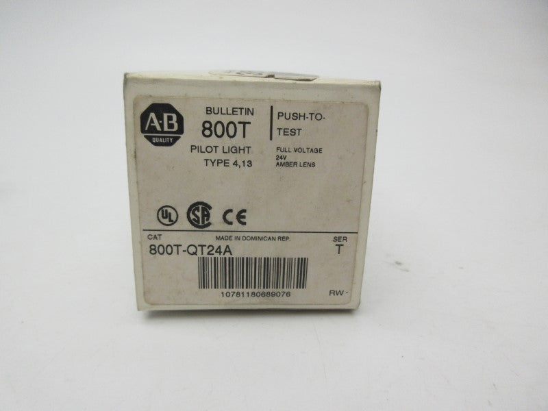 ALLEN BRADLEY 800T-QT24A SER. T 24VAC/DC (WH) NSMP